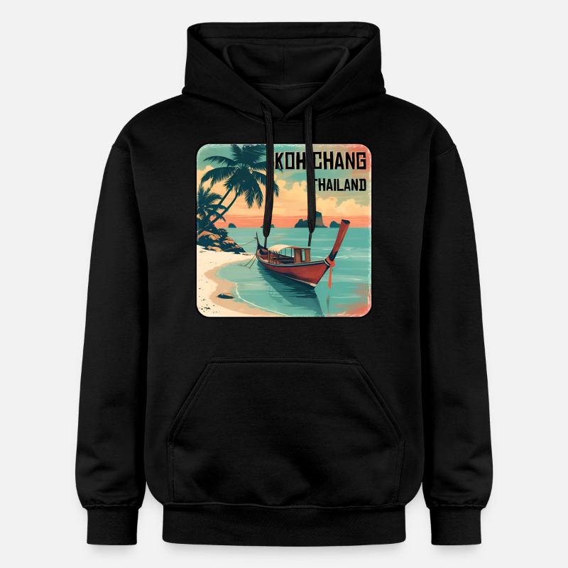 Koh Chang - Sweat à capuche Softstyle® Gildan Unisexe - noir