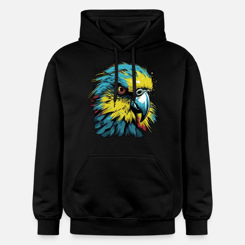 Perruche ondulée - Sweat à capuche Softstyle® Gildan Unisexe - noir