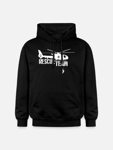 Rescue Shirt Rescue Team - Gildan Unisex Softstyle® Midweight Hoodie - black