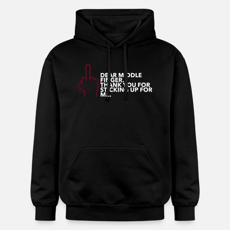 médius - Sweat à capuche Softstyle® Gildan Unisexe - noir