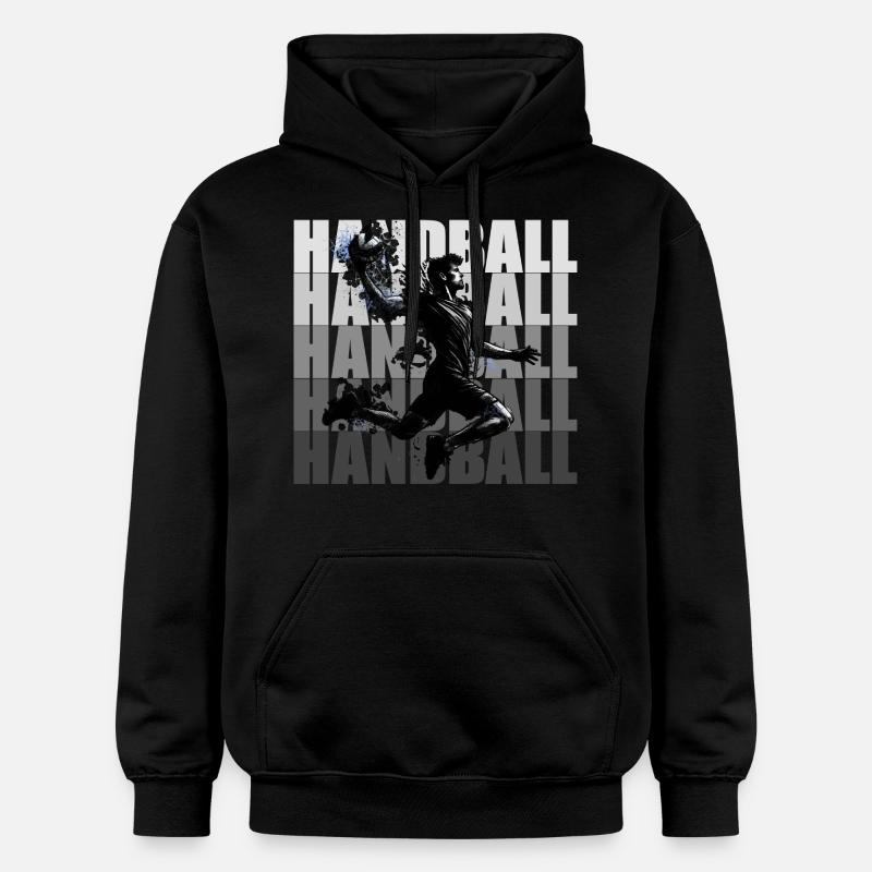 Handball - Sweat à capuche Softstyle® Gildan Unisexe - noir