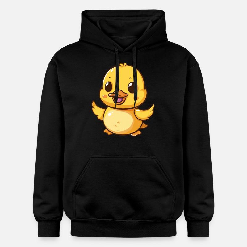 Le joyeux caneton danse joyeusement - Sweat à capuche Softstyle® Gildan Unisexe - noir