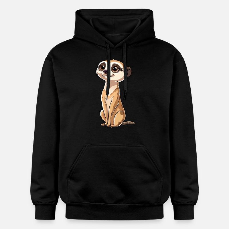 Look de suricate ludique - Sweat à capuche Softstyle® Gildan Unisexe - noir