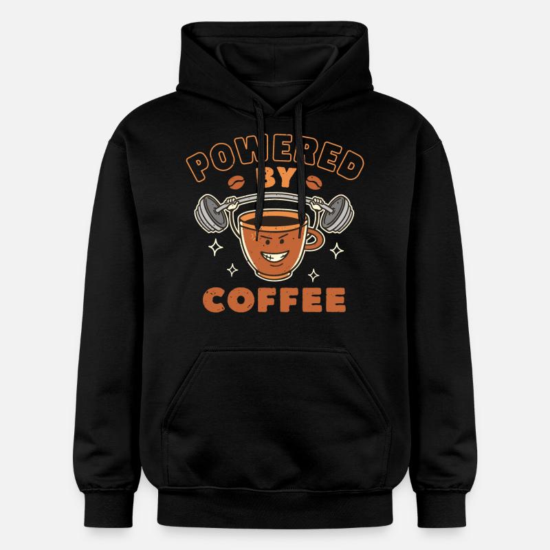 Propulsé par le café - Sweat à capuche Softstyle® Gildan Unisexe - noir