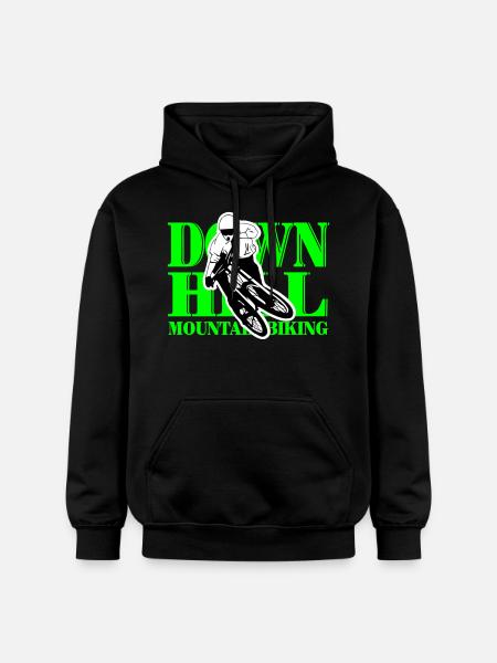 Downhill - Mountainbiking - Gildan Unisex Softstyle® Midweight Hoodie - black