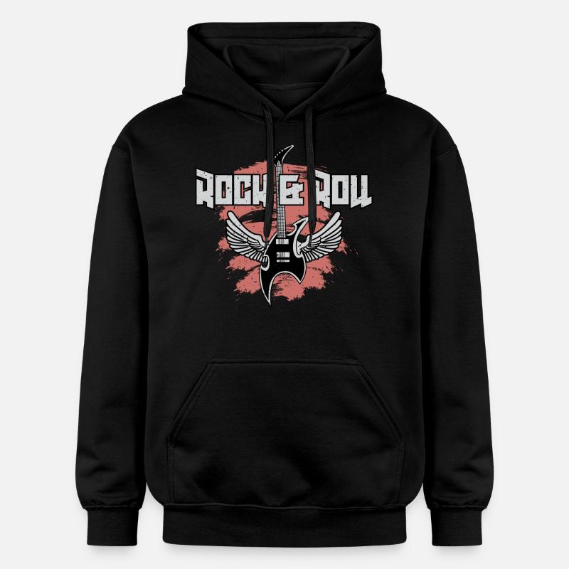 Rock and Roll Guitare - Sweat à capuche Softstyle® Gildan Unisexe - noir