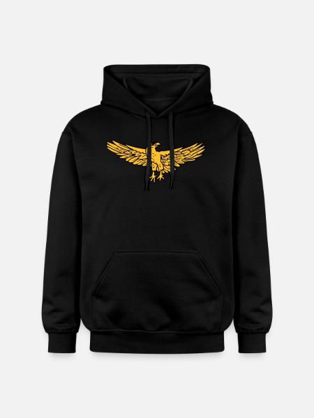 Eagle Rome SPQR - Gildan Unisex Softstyle® Midweight Hoodie - black