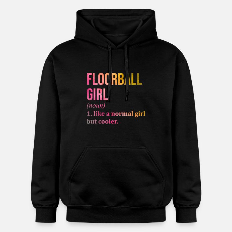 Floorball - Sweat à capuche Softstyle® Gildan Unisexe - noir