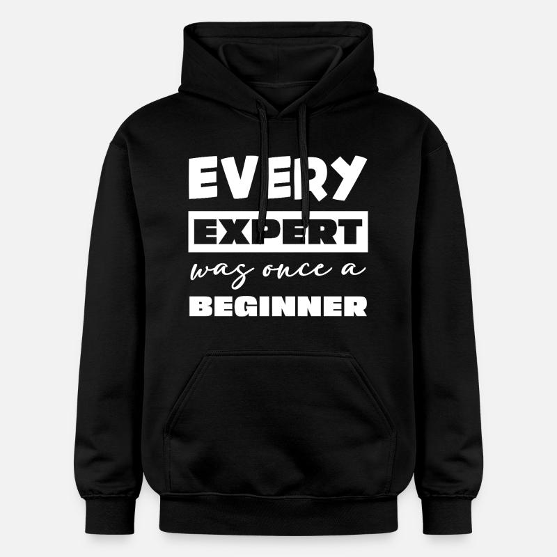 Jeder Experte war einst Anfänger - Gildan Unisex Softstyle® Midweight Hoodie - Schwarz