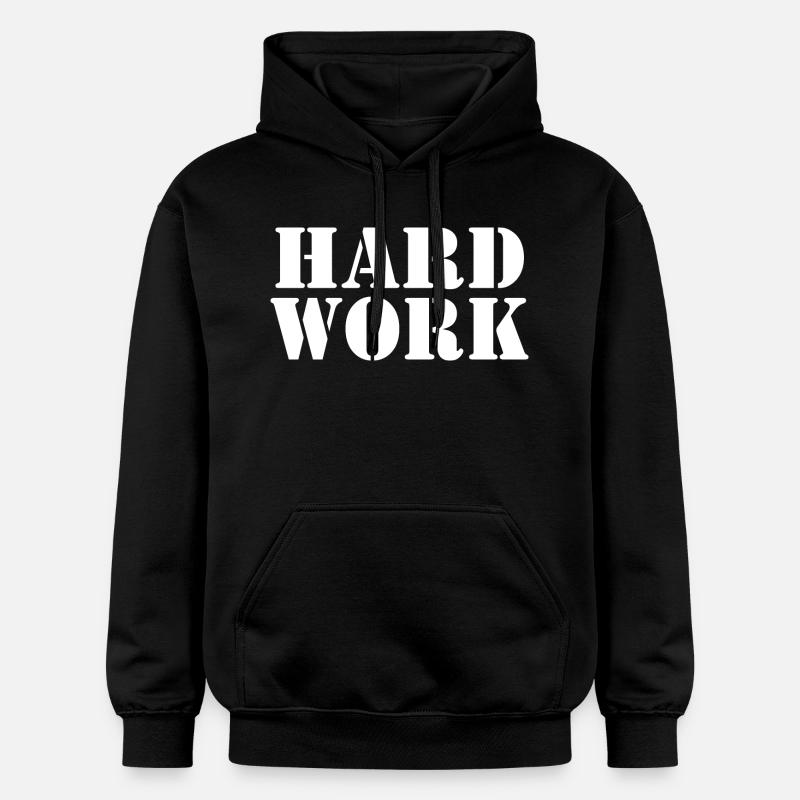 Hard work - Sweat à capuche Softstyle® Gildan Unisexe - noir