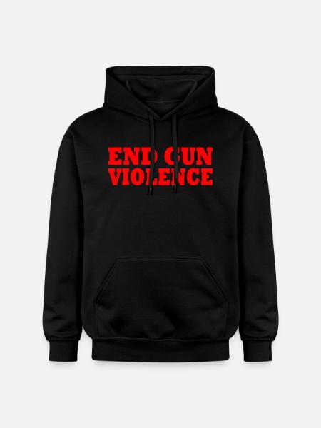 End gun violence - Gildan Unisex Softstyle® Midweight Hoodie - black