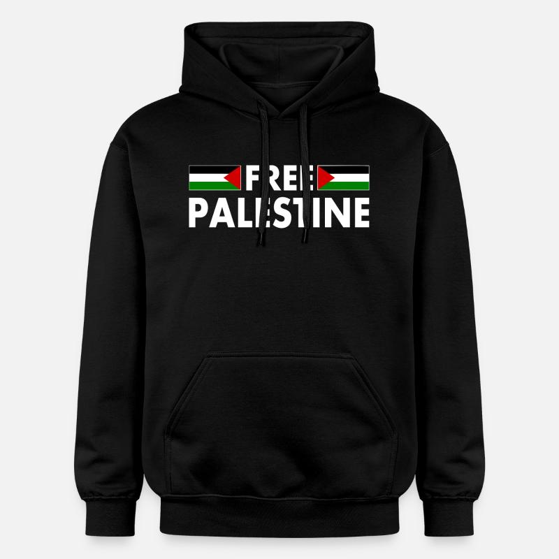 Free palestine - Sweat à capuche Softstyle® Gildan Unisexe - noir