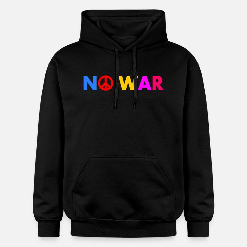 No war - Sweat à capuche Softstyle® Gildan Unisexe - noir