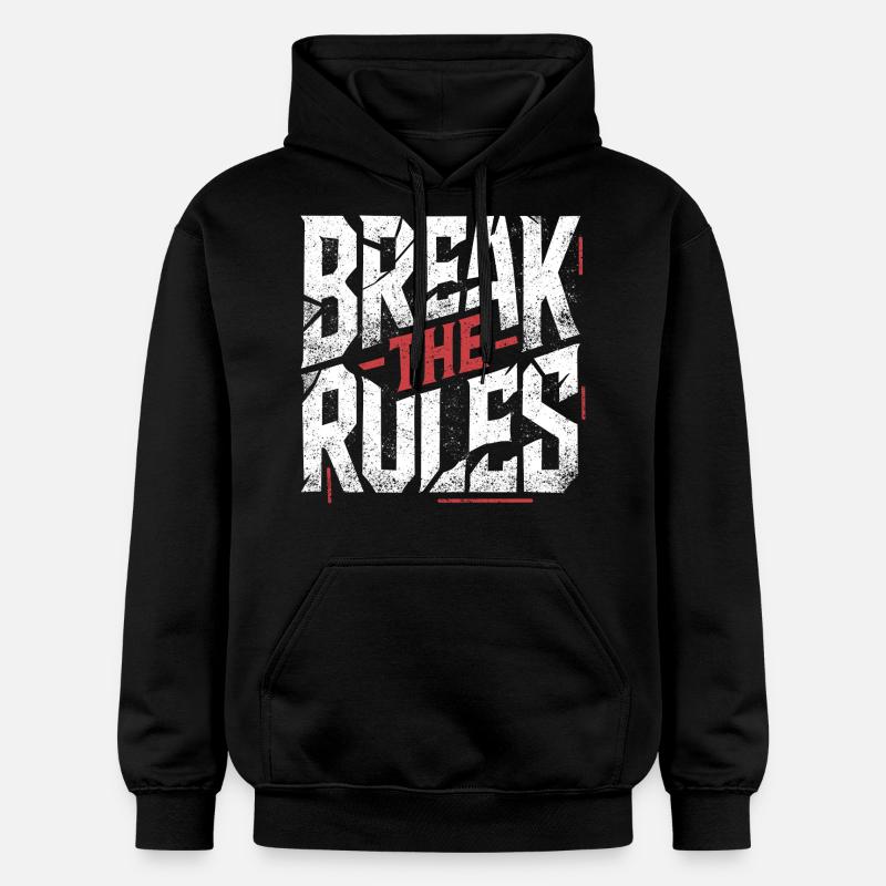 Enfreindre les règles - Sweat à capuche Softstyle® Gildan Unisexe - noir