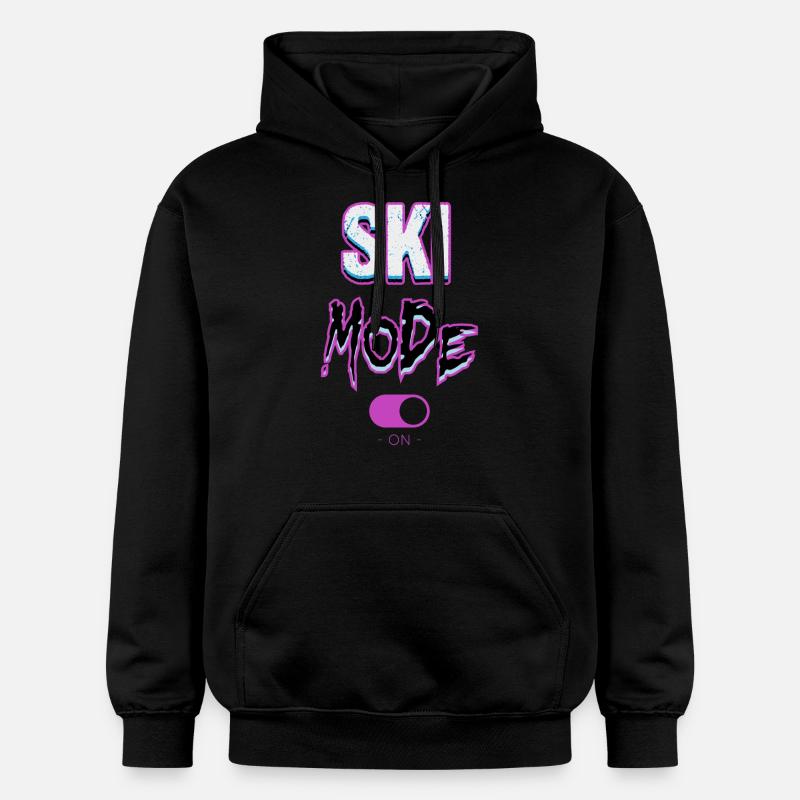 Ski mode-on - Sweat à capuche Softstyle® Gildan Unisexe - noir
