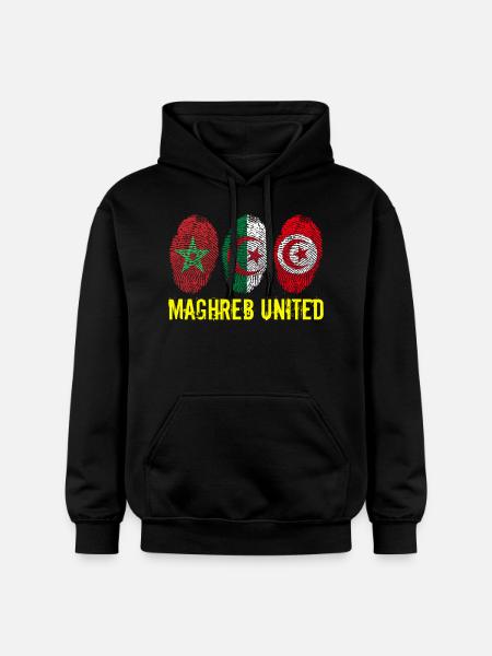 MAGHREB UNITED المغرب - Gildan Unisex Softstyle® Midweight Hoodie - Schwarz