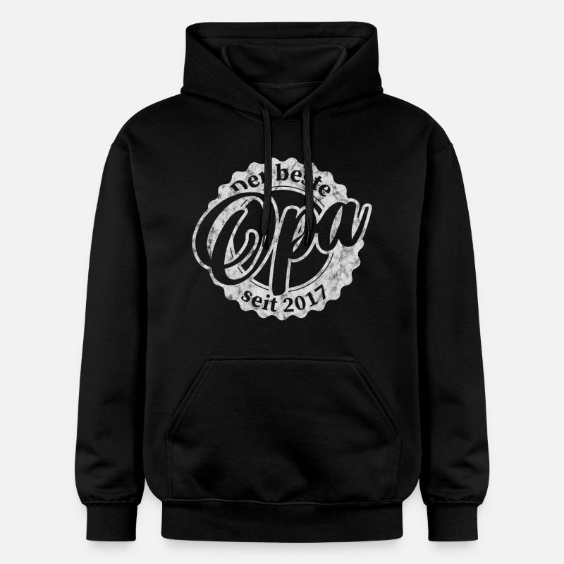 Le meilleur papy depuis 2017 - Sweat à capuche Softstyle® Gildan Unisexe - noir