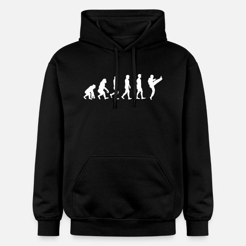 Evolution Karate - Gildan Unisex Softstyle® Midweight Hoodie - black