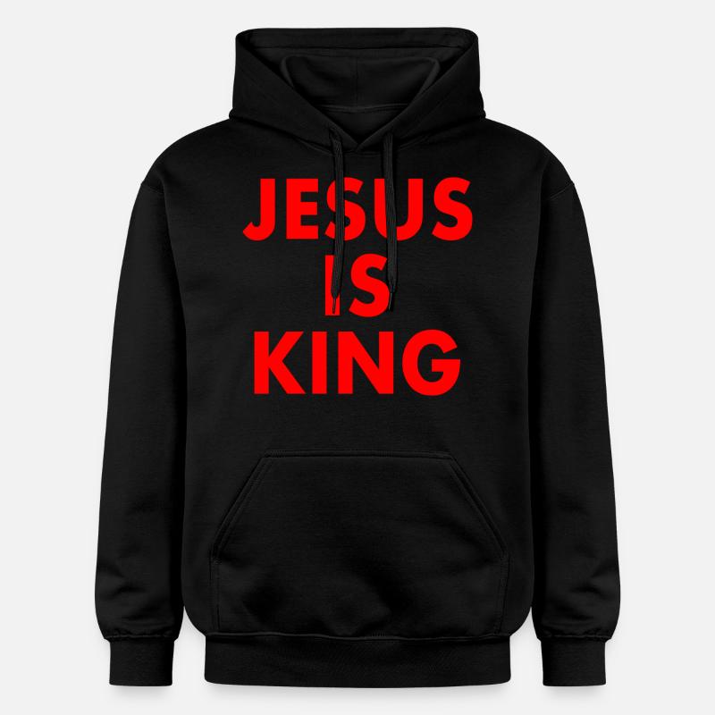 Jesus is king - Sweat à capuche Softstyle® Gildan Unisexe - noir
