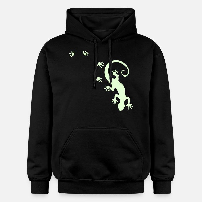 gecko allant - Sweat à capuche Softstyle® Gildan Unisexe - noir