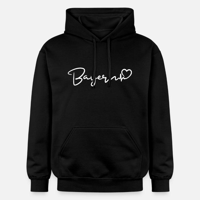 Battement de cœur de Bavière - Sweat à capuche Softstyle® Gildan Unisexe - noir