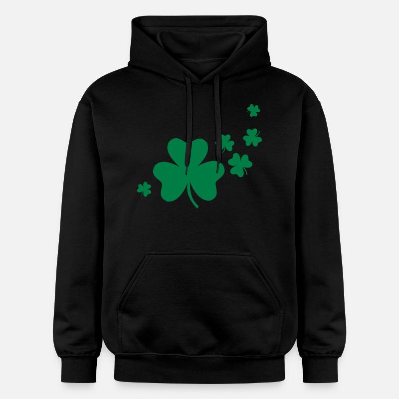 Feuille de trèfles - Sweat à capuche Softstyle® Gildan Unisexe - noir