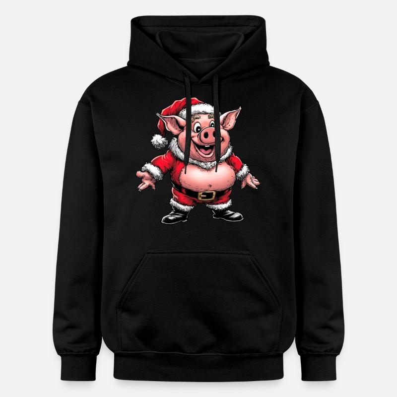 Noël cochon - Sweat à capuche Softstyle® Gildan Unisexe - noir