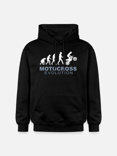 Motocross Evolution - Gildan Unisex Softstyle® Midweight Hoodie - black