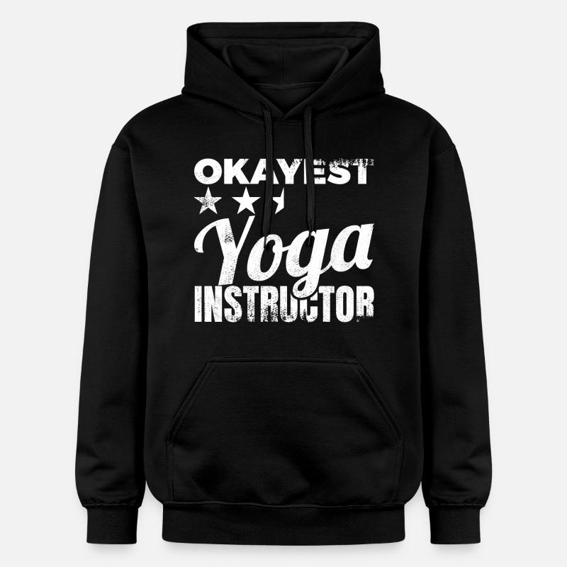Professeur de yoga moyen - Sweat à capuche Softstyle® Gildan Unisexe - noir