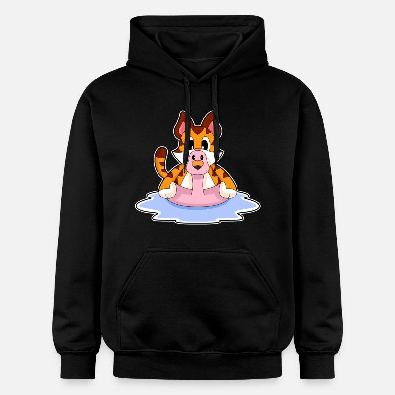 Flamant rose tigré - Sweat à capuche Softstyle® Gildan Unisexe - noir