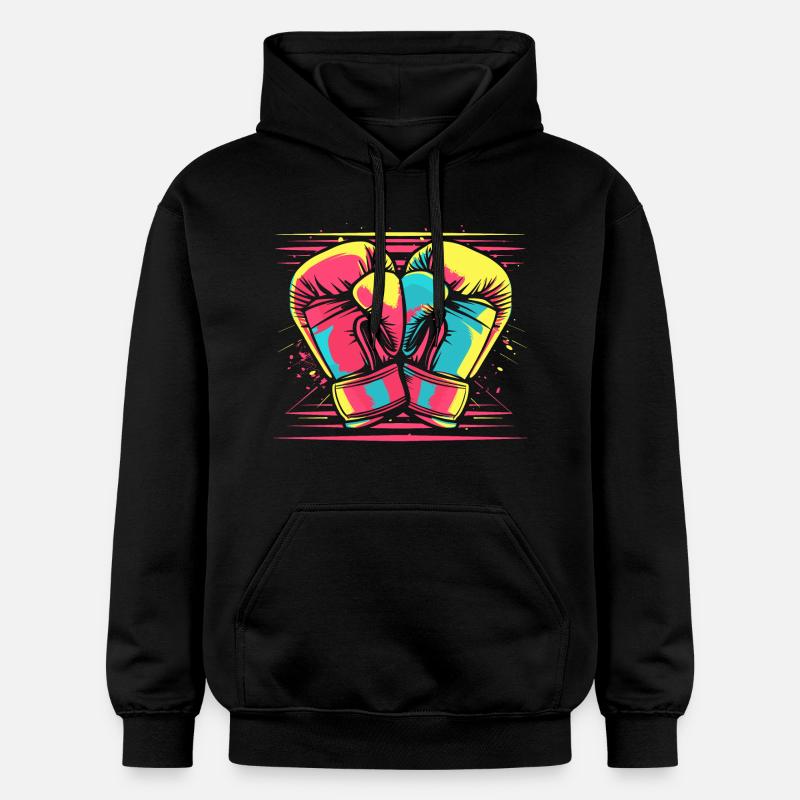Gants de boxe Look Comic - Sweat à capuche Softstyle® Gildan Unisexe - noir