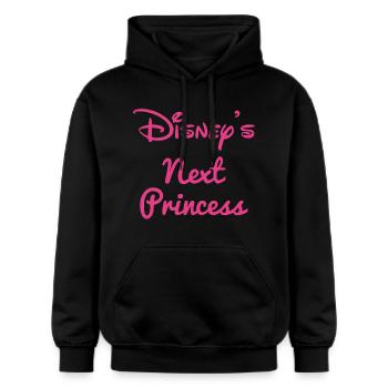 Disney Prinzessinen Disneys Next Princess Spruch - Gildan Unisex Softstyle® Midweight Hoodie - Schwarz - Vorne - Marisol (170cm) & Nik (191cm)