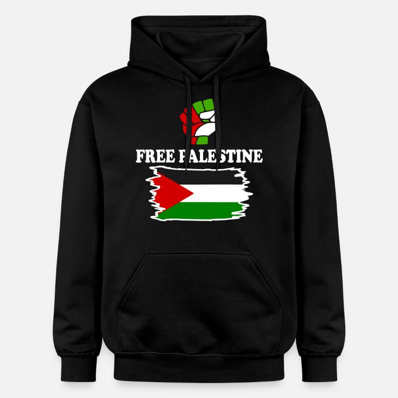 Free palestine - Sweat à capuche Softstyle® Gildan Unisexe - noir