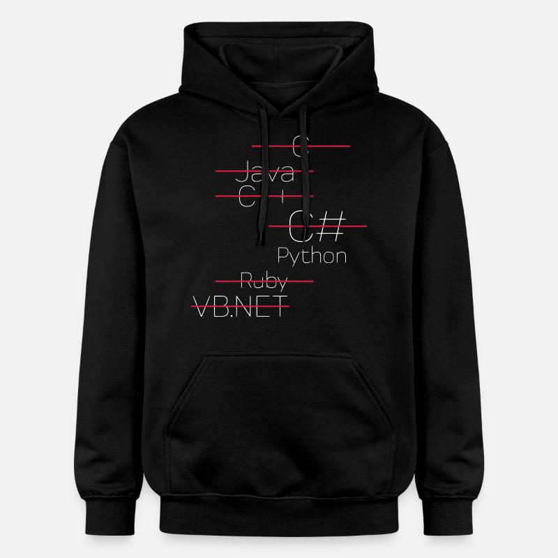 PYTHON CODING / PROGRAMMING LANGUAGE - Gildan Unisex Softstyle® Midweight Hoodie - black