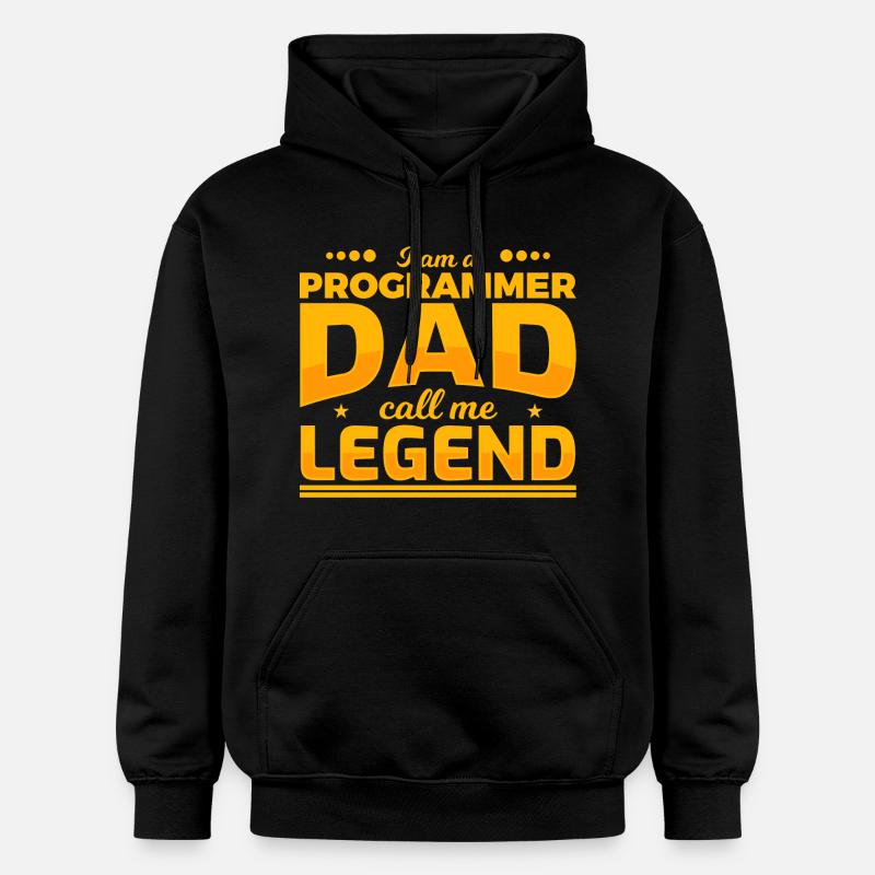Père programmeur - Sweat à capuche Softstyle® Gildan Unisexe - noir