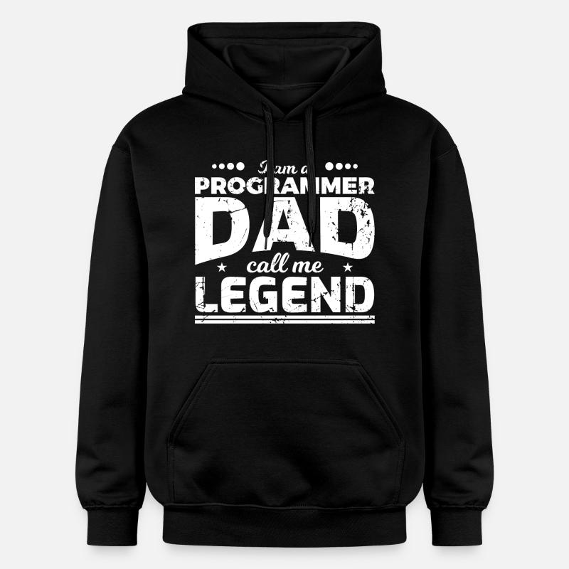 Papa codeur - Sweat à capuche Softstyle® Gildan Unisexe - noir