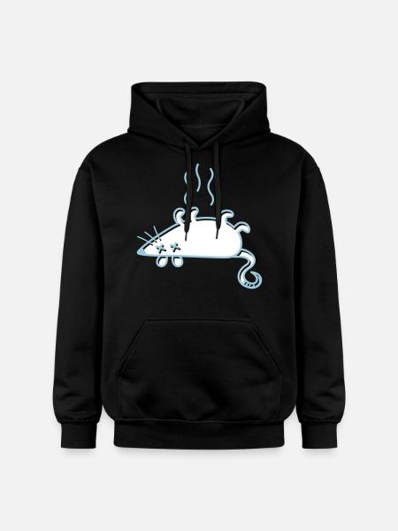 A Dead Mouse - Gildan Unisex Softstyle® Midweight Hoodie - black