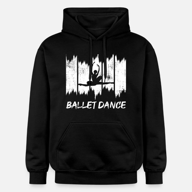 Drôle de danseuse de ballet - Sweat à capuche Softstyle® Gildan Unisexe - noir