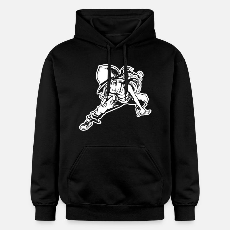 Breakdancer - Sweat à capuche Softstyle® Gildan Unisexe - noir