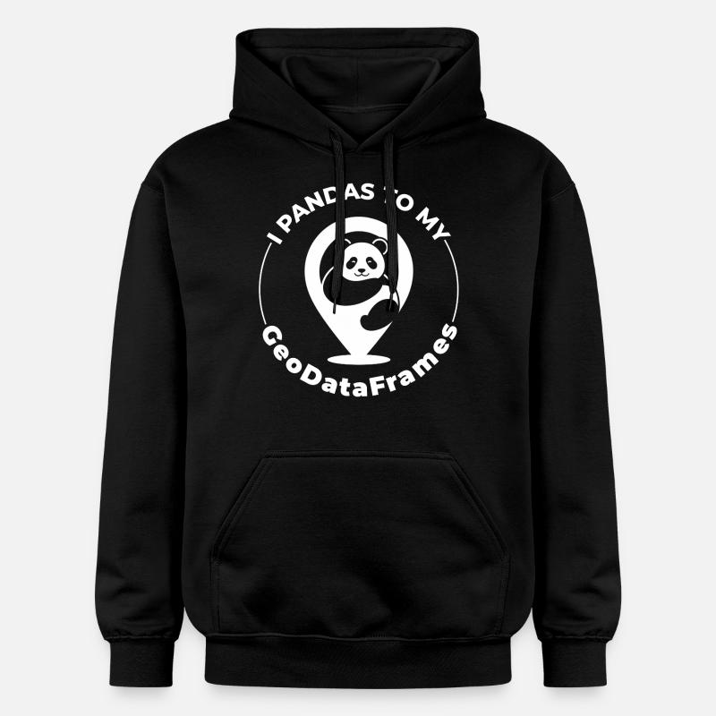 GeoDataFrames Pandas GIS Python Programmierung - Gildan Unisex Softstyle® Midweight Hoodie - Schwarz
