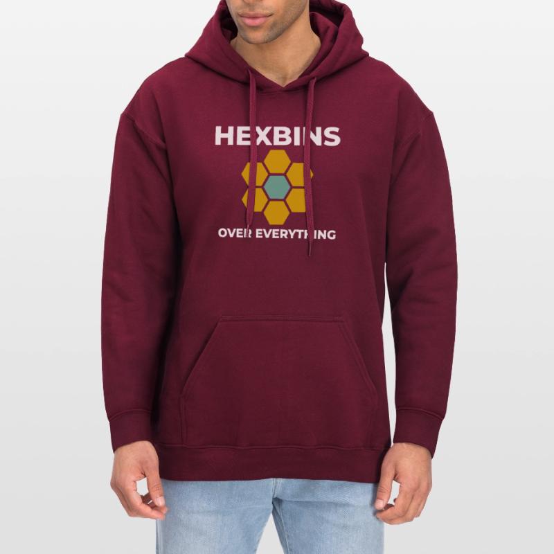 Hexbins Data Visualization GIS Mapping Spatial Gildan Unisex Softstyle® Midweight Hoodie