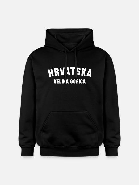 VELIKA GORICA Croatia Kroatien - Gildan Unisex Softstyle® Midweight Hoodie - black