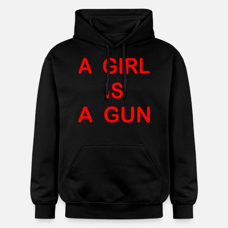 A girl is a gun - Sweat à capuche Softstyle® Gildan Unisexe - noir