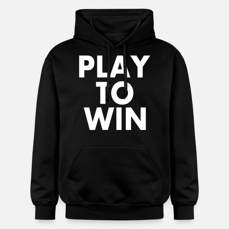 Play to win - Sweat à capuche Softstyle® Gildan Unisexe - noir