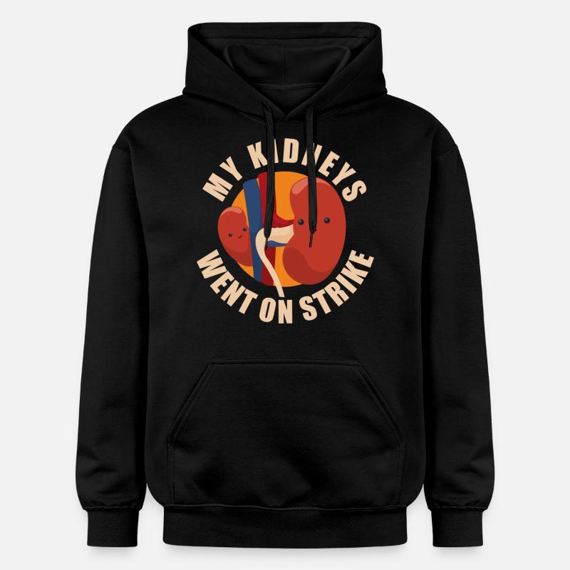 My Kidneys Went On Strike - Sweat à capuche Softstyle® Gildan Unisexe - noir