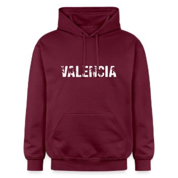 Palmiers de Valence - Sweat à capuche Softstyle® Gildan Unisexe - maroon - Devant - Liana (172cm) & Jaron (178cm)