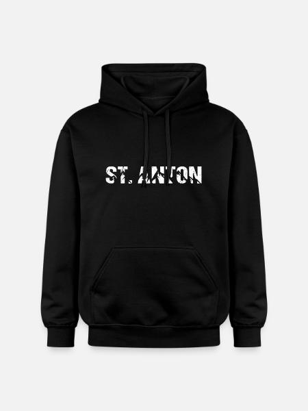 St. Anton Mountains Austria Alps Sankt Anton - Gildan Unisex Softstyle® Midweight Hoodie - black