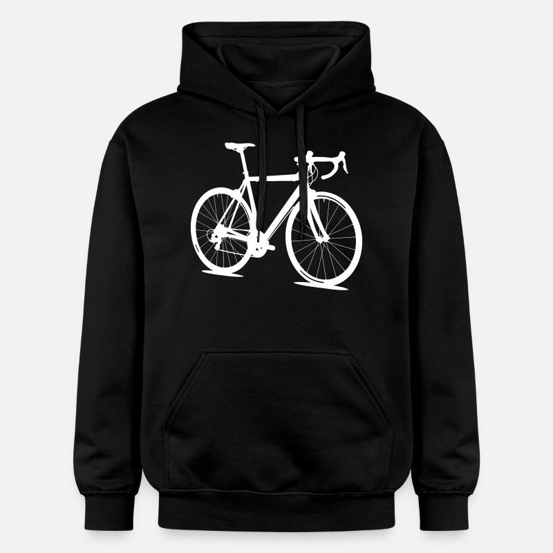 Silhouette de vélo de route - Sweat à capuche Softstyle® Gildan Unisexe - noir