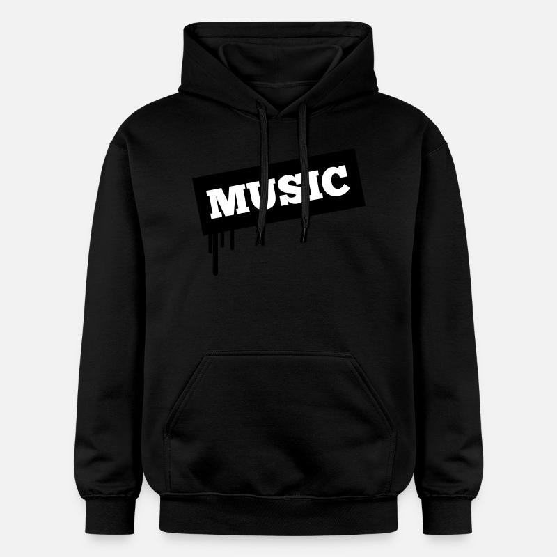 Music tropfen 2f - Sweat à capuche Softstyle® Gildan Unisexe - noir