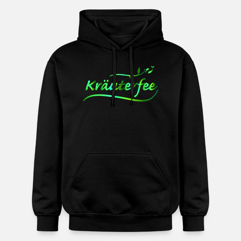 Fée aux herbes (b) - Sweat à capuche Softstyle® Gildan Unisexe - noir